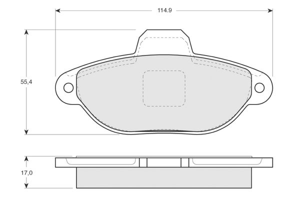 PROCODIS FRANCE Piduriklotsi komplekt,ketaspidur PF1241